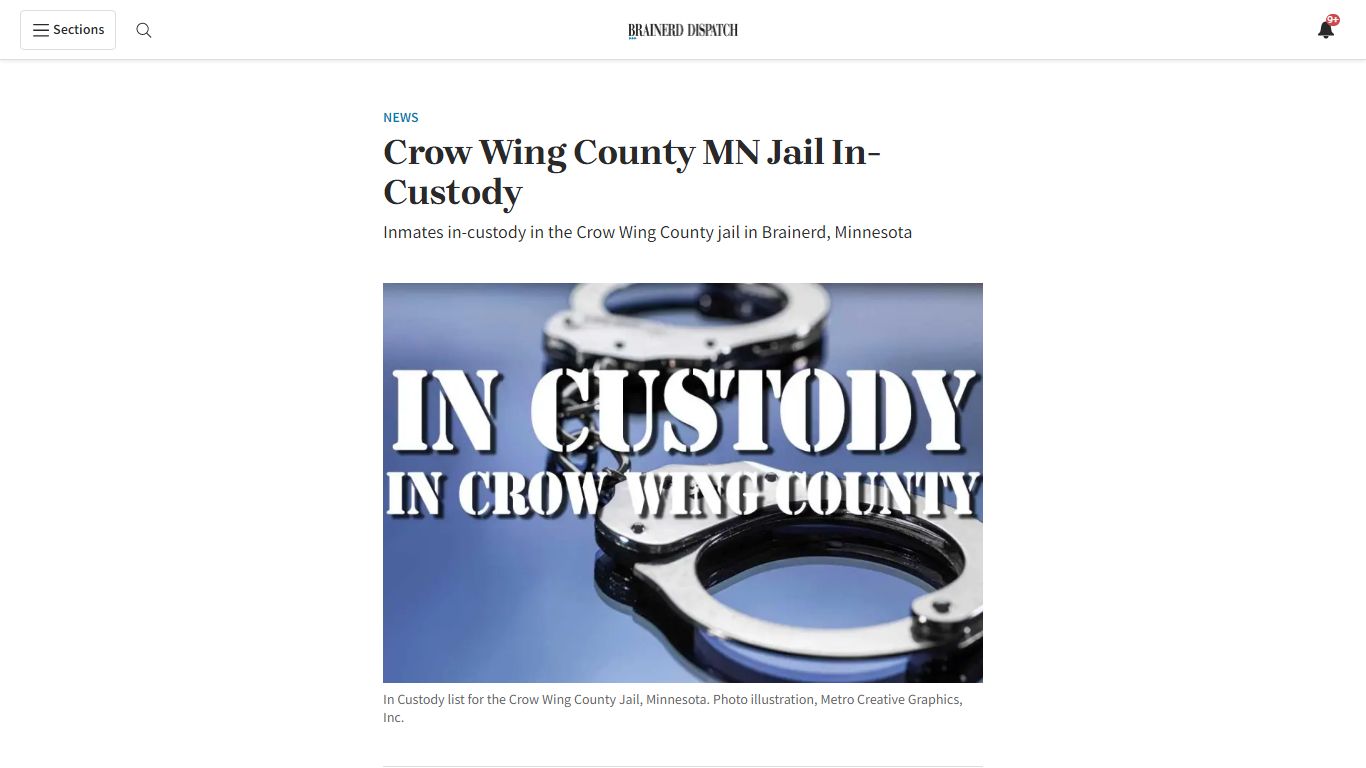 Crow Wing County MN Jail In-Custody - Brainerd Dispatch